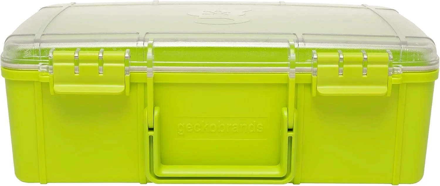 geckobrands Waterproof Dry Box with Silicone Liner – Durable, Dust-Proof, Crush-Proof Storage for Electronics and Gear