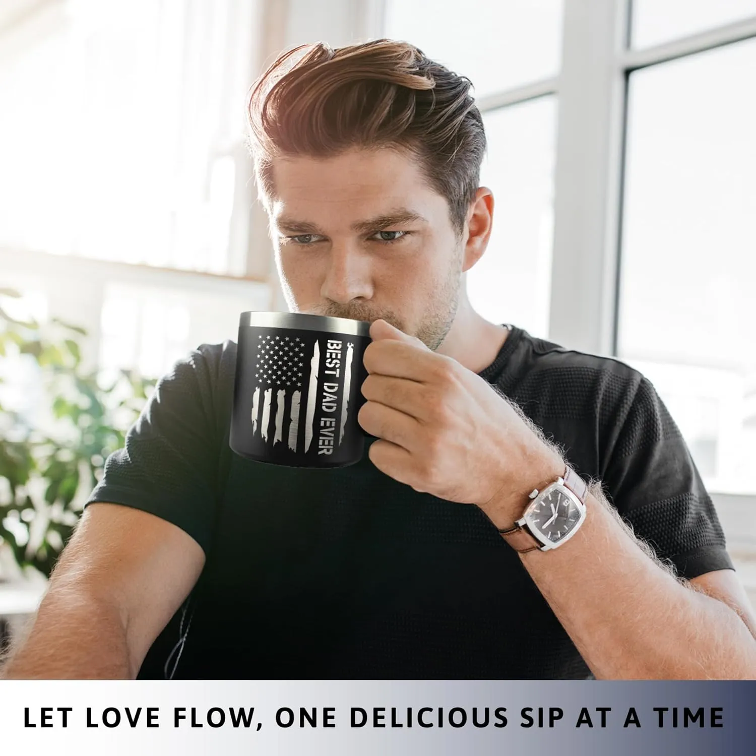 Gifts for Dad from Daughter, Son - Dad Gifts - Fathers Day Gift for Dads - Birthday, Father's Day, Christmas Presents for Father - First Time, New Dads Gift Ideas - 14 Oz 2-sided Coffee Mug