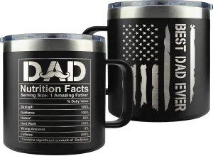 Gifts for Dad from Daughter, Son - Dad Gifts - Fathers Day Gift for Dads - Birthday, Father's Day, Christmas Presents for Father - First Time, New Dads Gift Ideas - 14 Oz 2-sided Coffee Mug