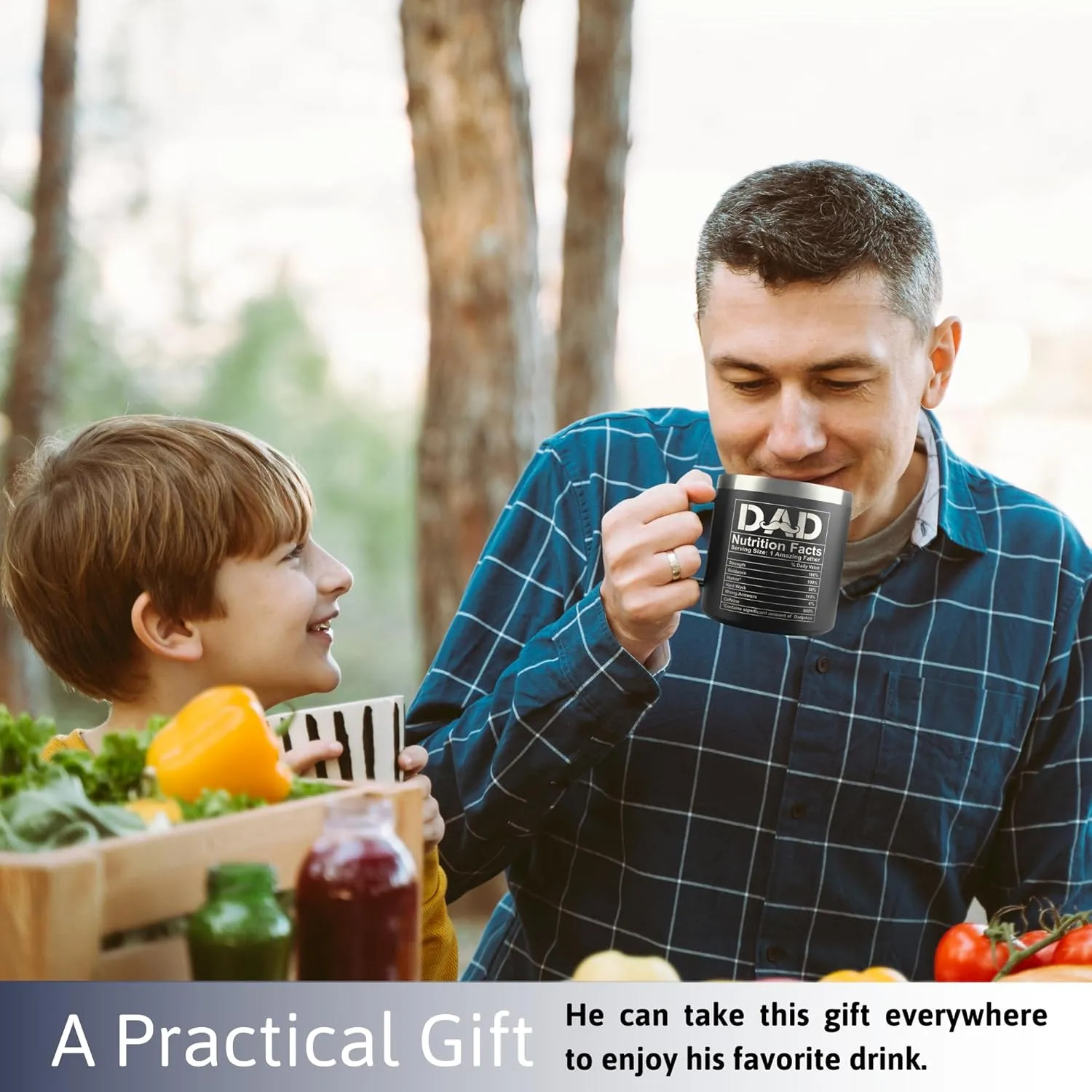 Gifts for Dad from Daughter, Son - Dad Gifts - Fathers Day Gift for Dads - Birthday, Father's Day, Christmas Presents for Father - First Time, New Dads Gift Ideas - 14 Oz 2-sided Coffee Mug
