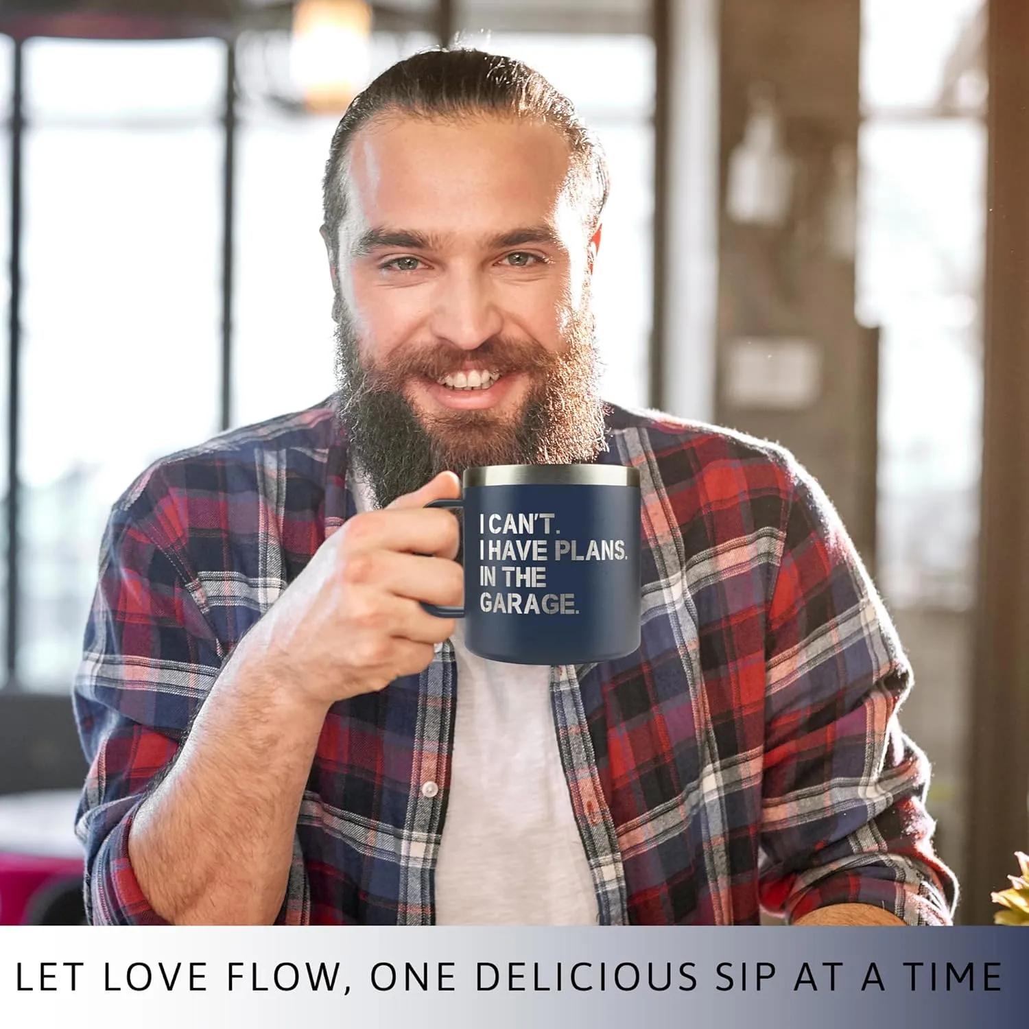 Gifts for Men - Fathers Day Gift for Dad, Grandpa, Uncle, Husband - Anniversary, Birthday, Christmas Gifts for Men, Him - Funny Mens Gift Ideas Unique - 14 Oz Stainless Steel Coffee Mug