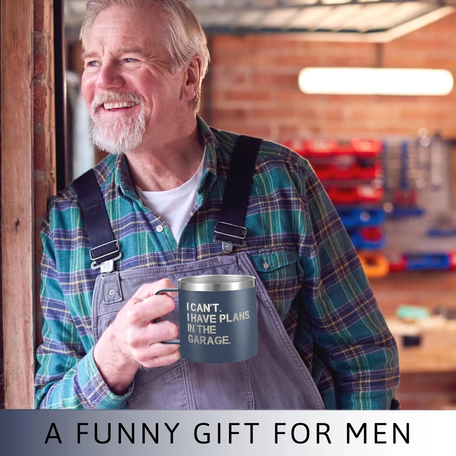 Gifts for Men - Fathers Day Gift for Dad, Grandpa, Uncle, Husband - Anniversary, Birthday, Christmas Gifts for Men, Him - Funny Mens Gift Ideas Unique - 14 Oz Stainless Steel Coffee Mug