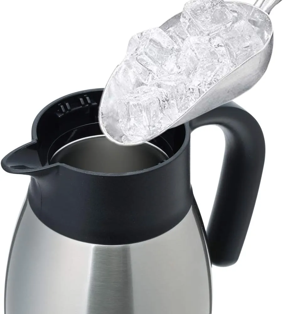 GiNT 64Oz Thermal Coffee Carafe, Insulated Stainless Steel Coffee Carafes for Keeping Hot/Double Walled Vacuum Thermal Carafe (Silver, 1.9L)