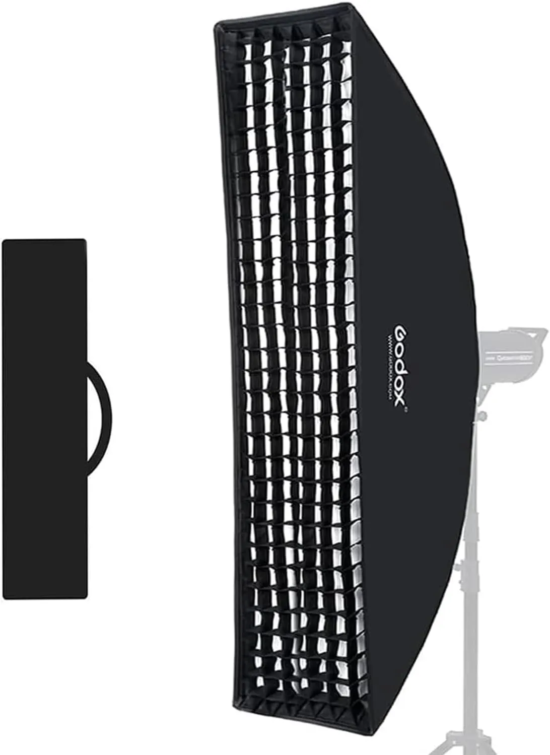 Godox Softbox Bowens Mount FW30x120CM 12"x47" Honeycomb Grid Strip - Portable and Versatile Lighting Solution for Studio Flash - Perfect for Portrait and Product Photography