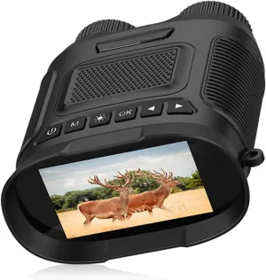 Goggles with Strap Infrared Binoculars 3" Screen 4K HD for Camping Gear