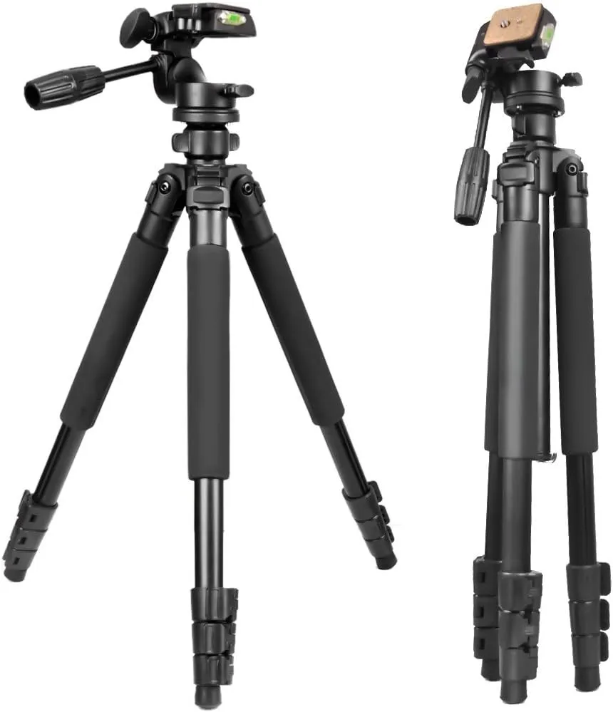 Gosky Tripod -Travel Portable Tripod for Spotting scopes, Binoculars, camcorders, or SLR Cameras (Pro (61-inch))