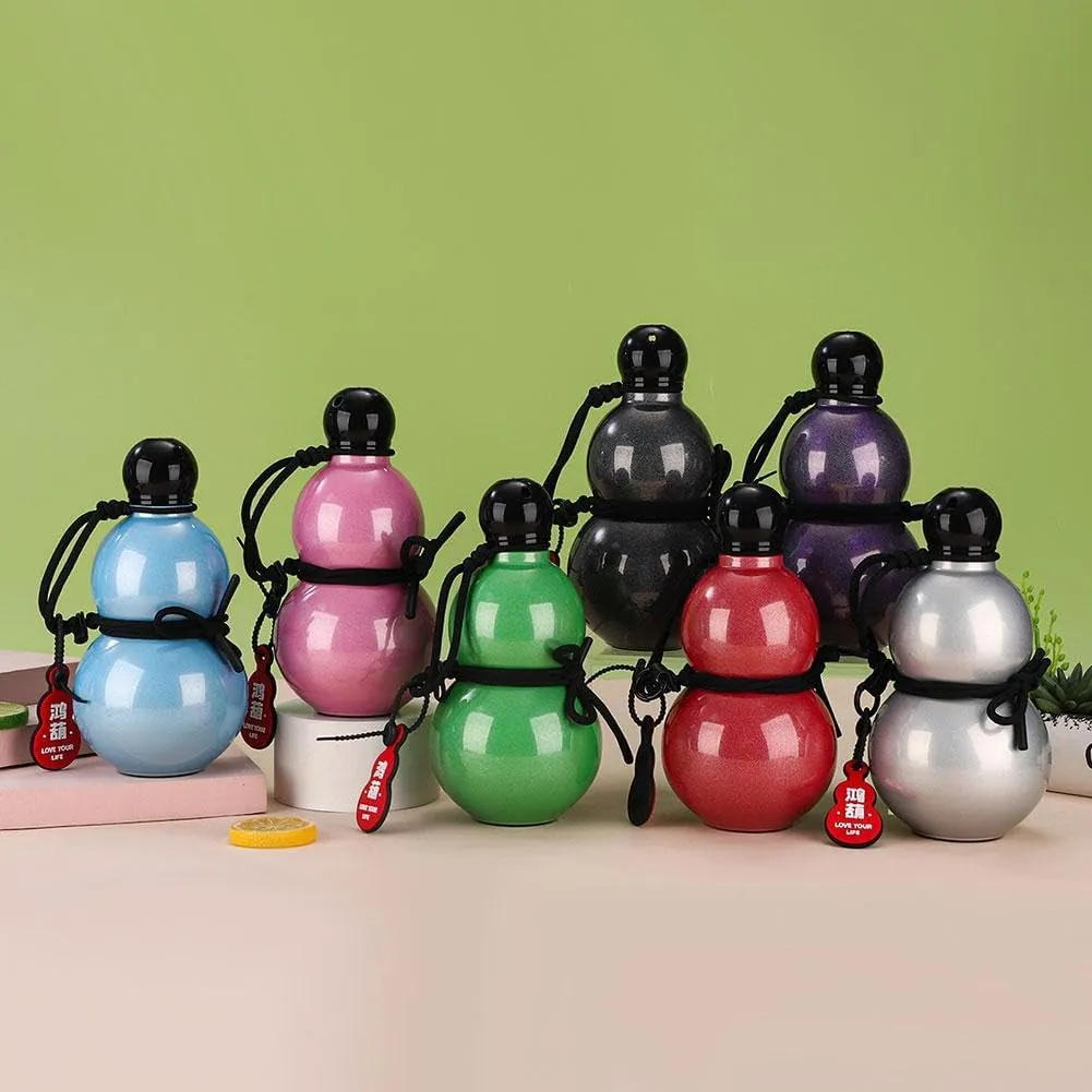 Gourd Water Bottle Retro Style Gourd Sports Water Bottle 316 Stainless Steel Winter Thermos Cup 500ml Travel Water Bottle for Outdoor Travel Sports and Indoor Office