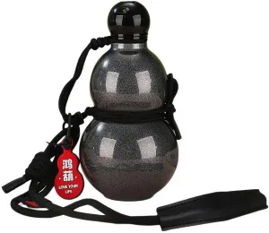 Gourd Water Bottle Retro Style Gourd Sports Water Bottle 316 Stainless Steel Winter Thermos Cup 500ml Travel Water Bottle for Outdoor Travel Sports and Indoor Office