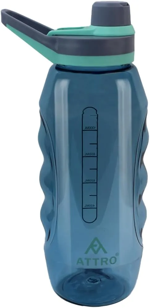 Gripstar Sports 1500ml Water Bottle with Easy to Carry Grip Handle BPA Free Food Grade Leak Proof Ideal for Gym Workout, School, Office & Outdoor - Blue
