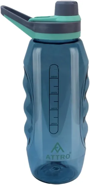 Gripstar Sports 1500ml Water Bottle with Easy to Carry Grip Handle BPA Free Food Grade Leak Proof Ideal for Gym Workout, School, Office & Outdoor - Blue
