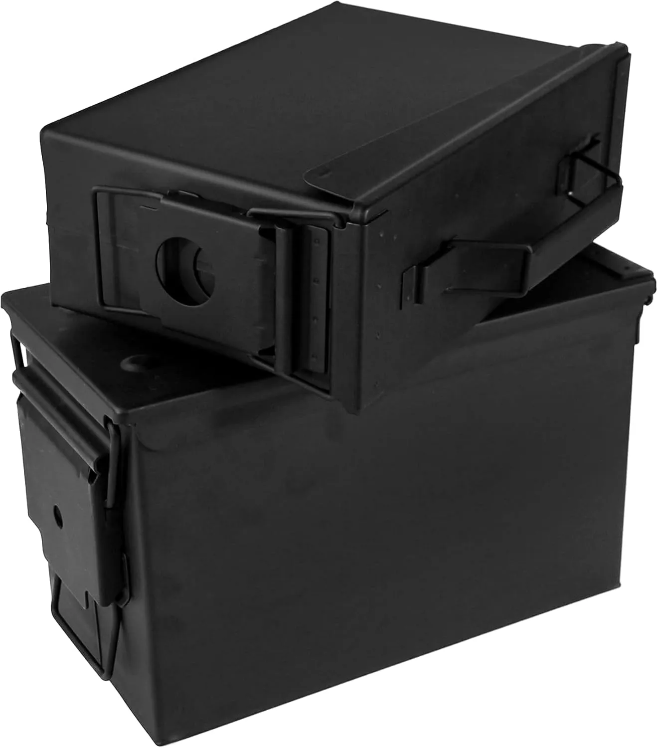 GUGULUZA Metal Ammo Can 30/50 Cal, Lockable Bullet Storage Case, Waterproof & Airtight Containers Box with Flip Top for Long-Term Storage Shotgun, Rifles, Pistols Ammunition