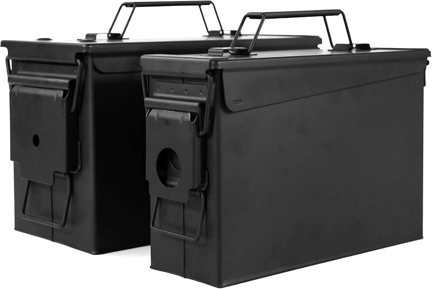 GUGULUZA Metal Ammo Can 30/50 Cal, Lockable Bullet Storage Case, Waterproof & Airtight Containers Box with Flip Top for Long-Term Storage Shotgun, Rifles, Pistols Ammunition