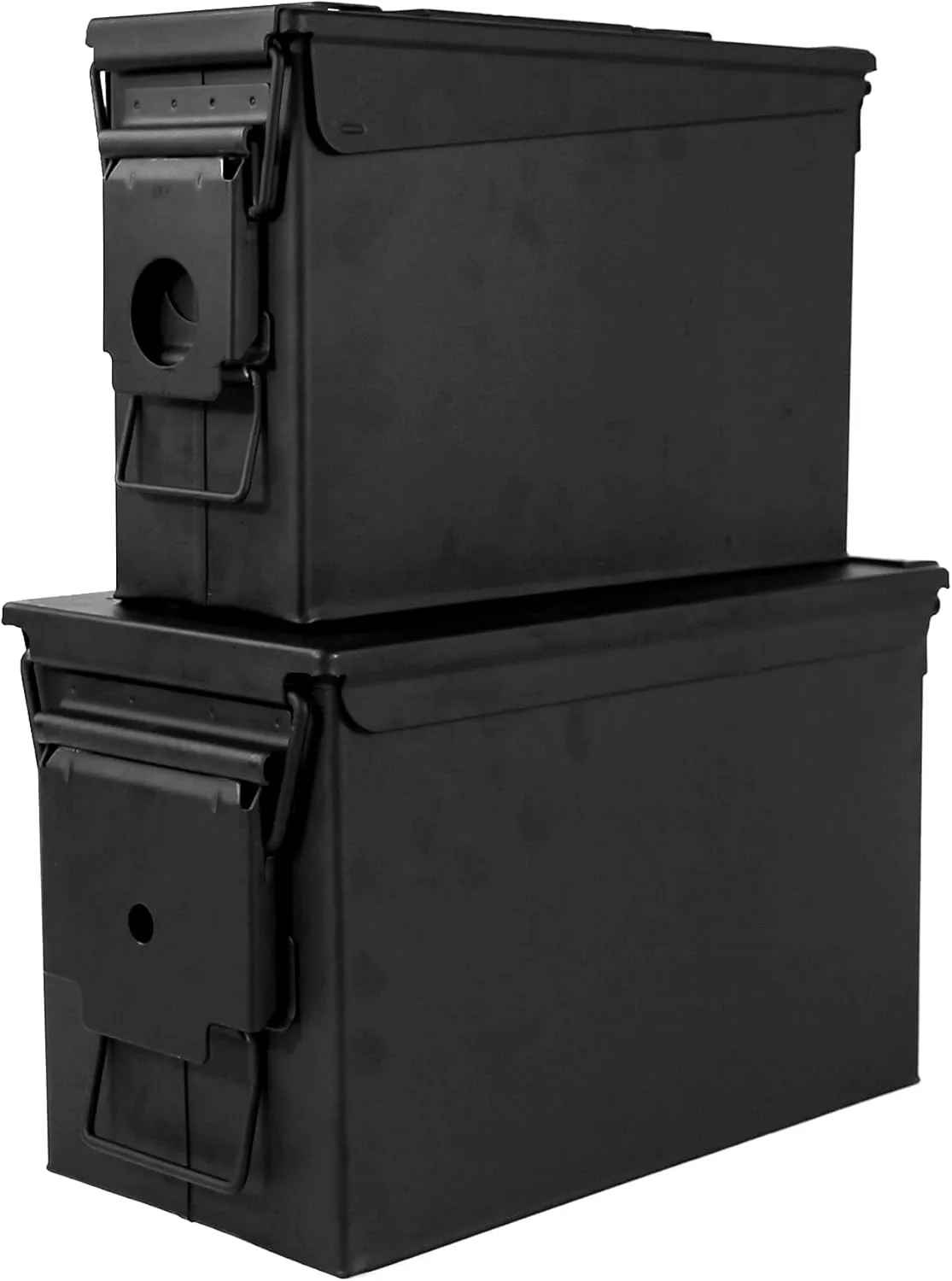 GUGULUZA Metal Ammo Can 30/50 Cal, Lockable Bullet Storage Case, Waterproof & Airtight Containers Box with Flip Top for Long-Term Storage Shotgun, Rifles, Pistols Ammunition