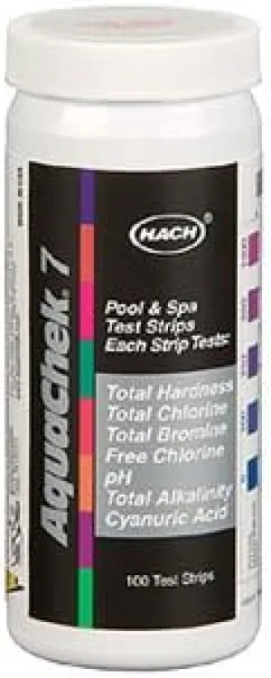 Hach Aquachek Silver 7-Way 100 Strips Ac551236