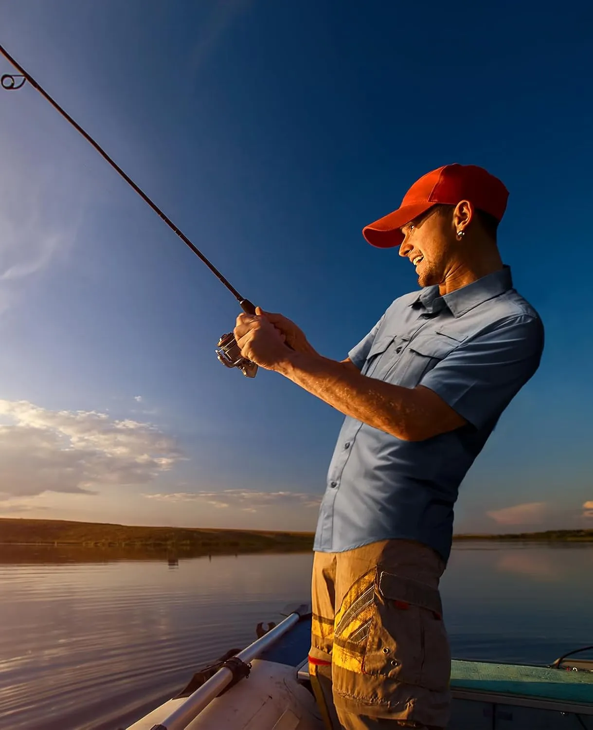 Haimont Men's Sun Protection Shirt Water Resistant Short Sleeve Button Down Shirt Quick Dry Cooling for Hiking Fishing