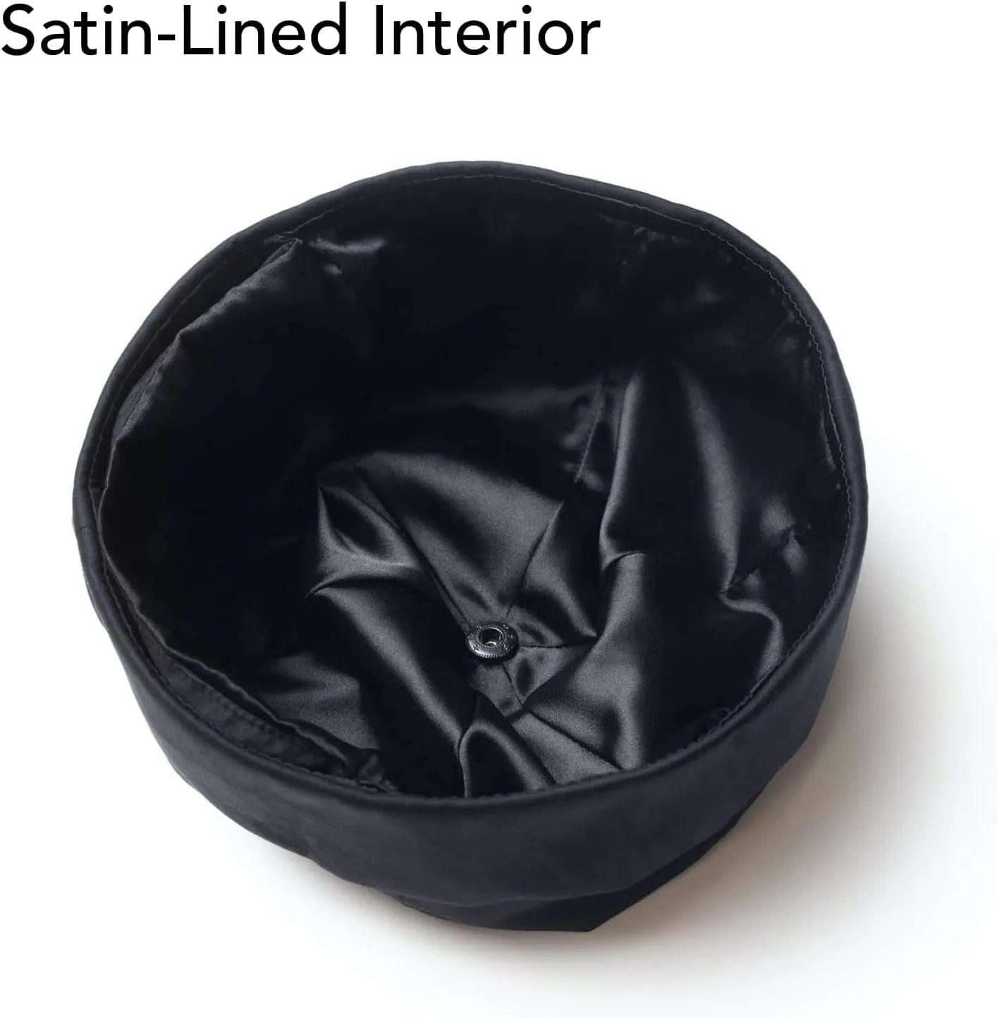 Hairbrella Brimless Docker Rain Hat for Men, Beanie, Satin-Lined Cap, Adjustable, Unisex Waterproof Hat, Cuff