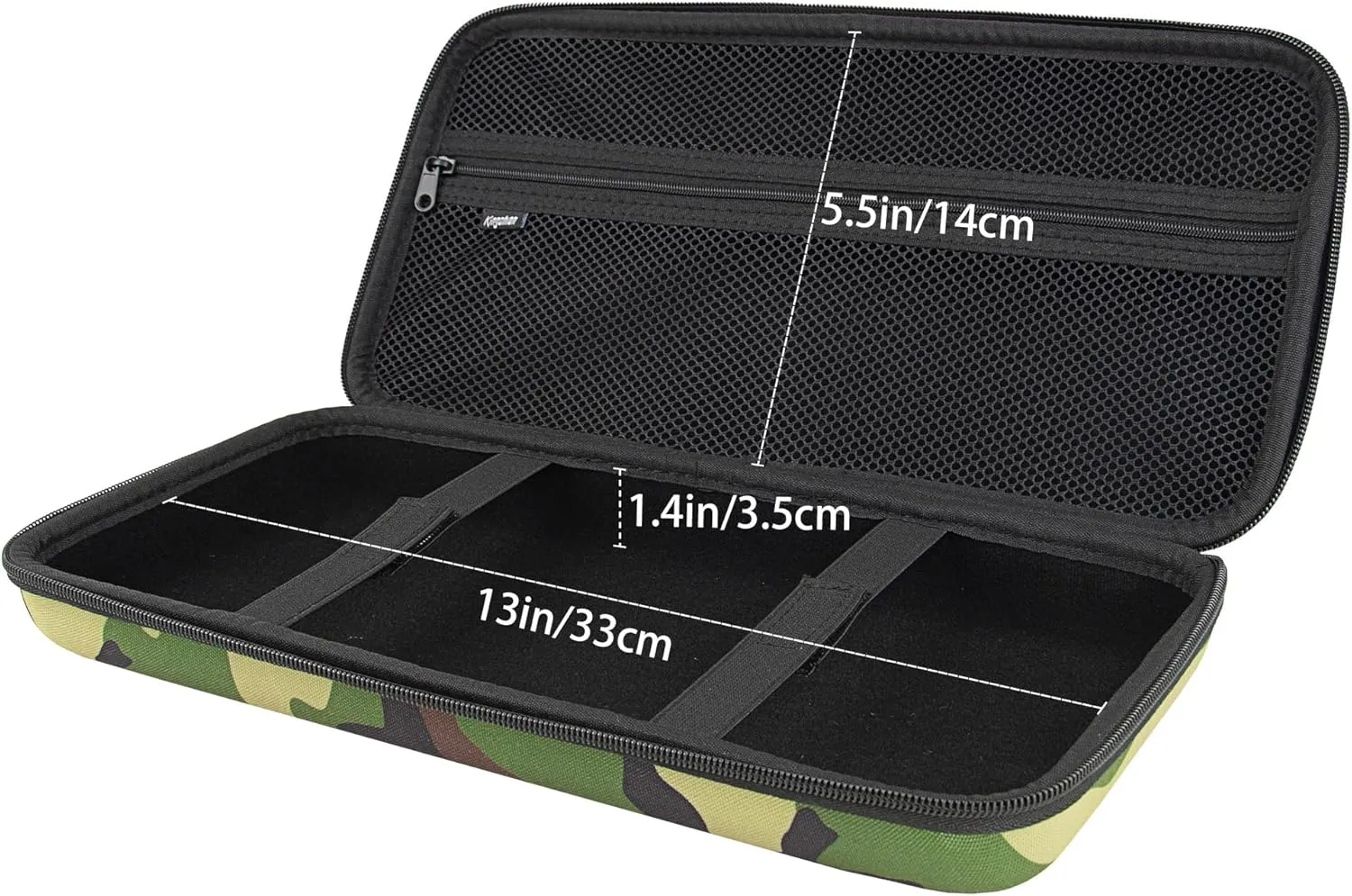 Hard Shell Travel Bag, 75% Keyboard Case Compatible with Keychron K2,Melgeek,Logitech POP Keys Mechanical,MX Mechanical Mini Wireless Keyboard,84 Key Wireless Portable Keyboard - Camouflage