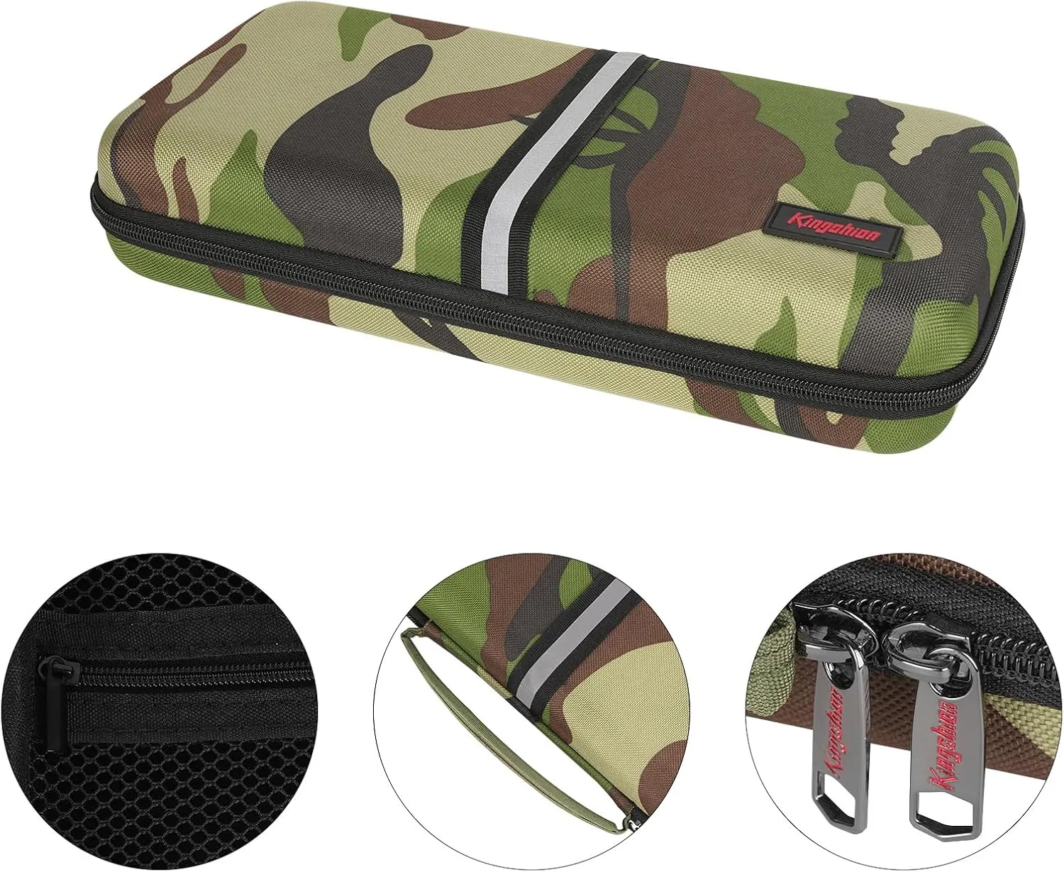 Hard Shell Travel Bag, 75% Keyboard Case Compatible with Keychron K2,Melgeek,Logitech POP Keys Mechanical,MX Mechanical Mini Wireless Keyboard,84 Key Wireless Portable Keyboard - Camouflage