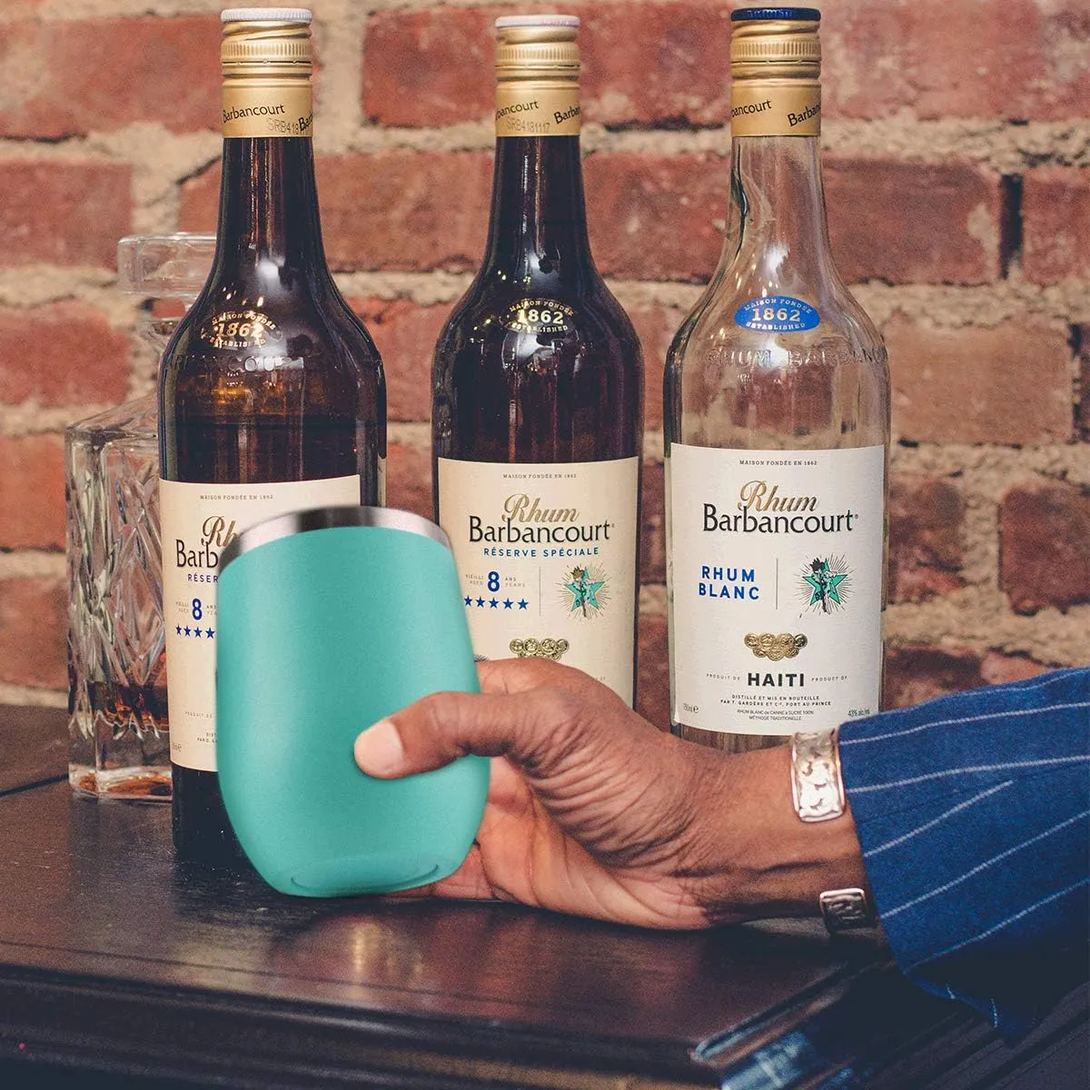 HASLE OUTFITTERS 12oz Wine Tumbler with Lid Stemless Wine Glasses Double Wall Vacuum Travel Mugs stainless steel Coffee Cup for Cold & Hot Drinks Wine Coffee Cocktails Beer 12 Pack Light Blue