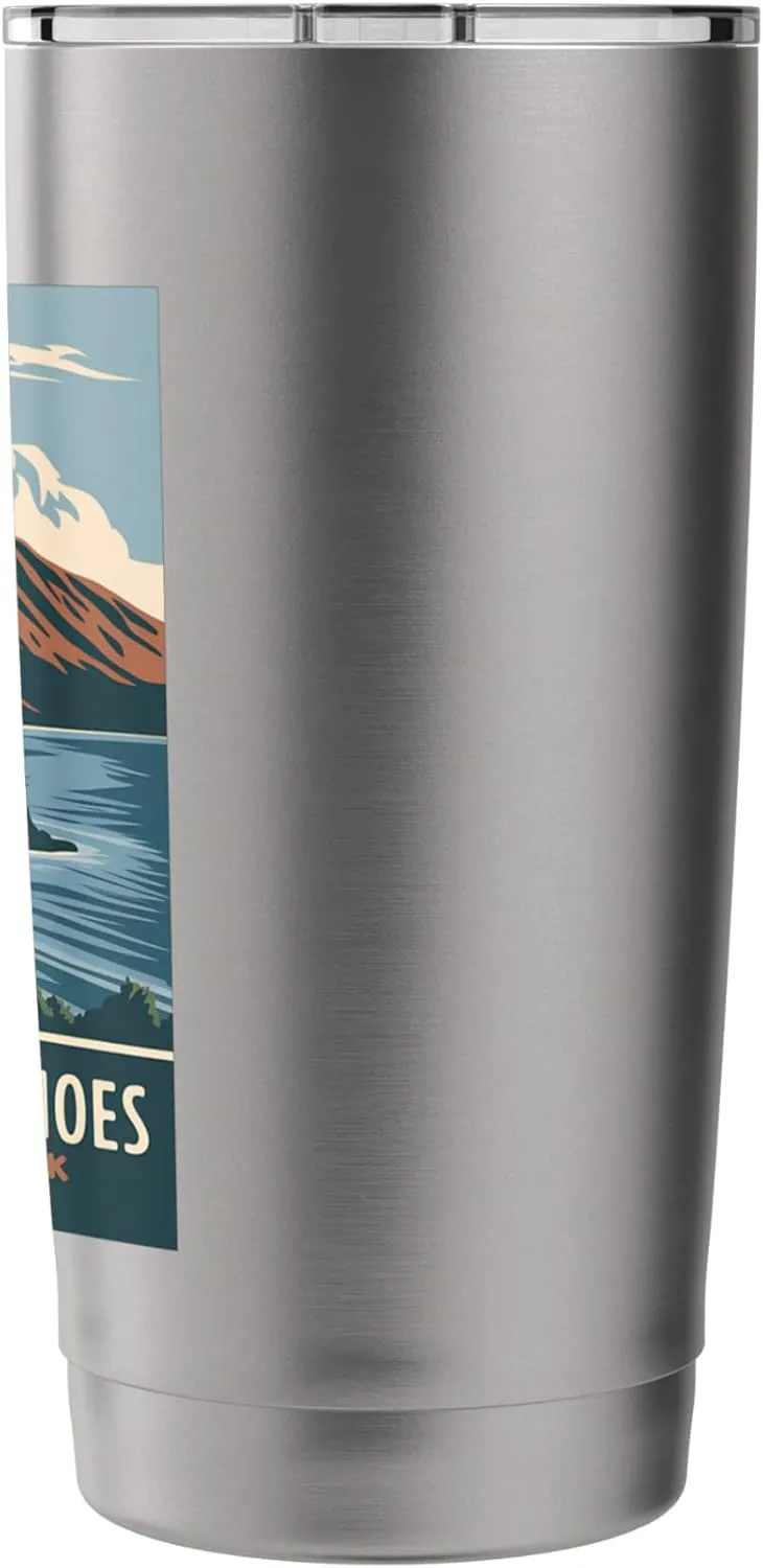 Hawaii Volcanoes National Park Vintage Camping Men Women Stainless Steel Insulated Tumbler