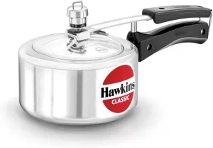 Hawkins Aluminium 1.5 Litre Classic Pressure Cooker,Best Inner Lid Cooker,Small Cooker,Silver(Cl15)