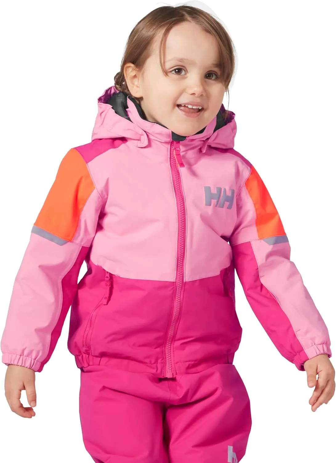 Helly-Hansen Rider 2.0 Insulated Ski Jacket for Kids - Waterproof, Breathable, Neon, Reflective, Recycled Materials