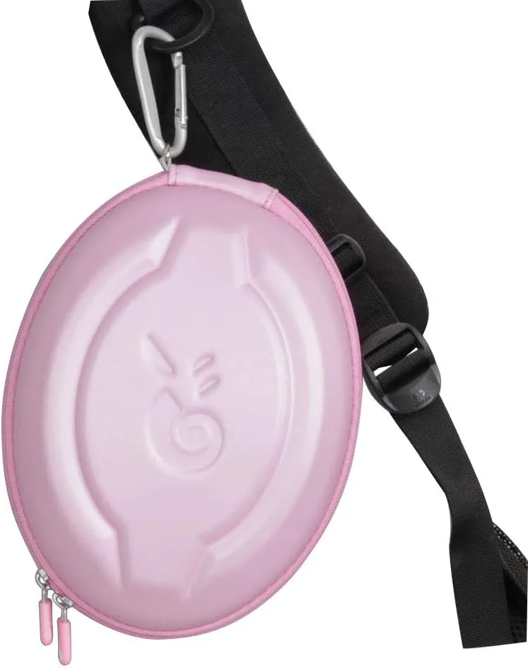 Hetmitshell Hard EVA Travel Case Fits Mpow 059 Bluetooth Headphones Over Ear Hi-Fi Stereo Wireless Headset Foldable Soft Memory-Protein Earmuffs (Pink)