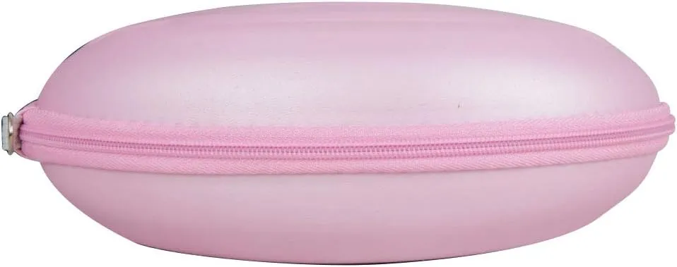 Hetmitshell Hard EVA Travel Case Fits Mpow 059 Bluetooth Headphones Over Ear Hi-Fi Stereo Wireless Headset Foldable Soft Memory-Protein Earmuffs (Pink)