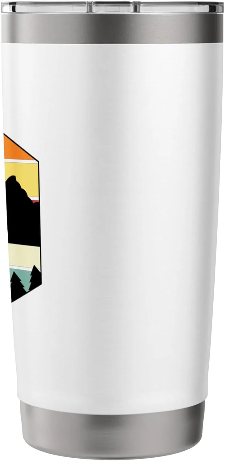 Hiking Outdoors Mountains Climbing Adventures Forest Explore Stainless Steel Insulated Tumbler