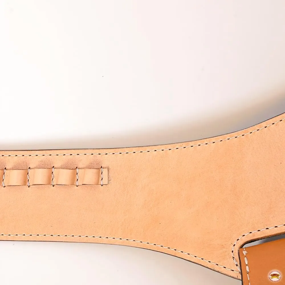 HILASON Western Right Hand Gun Holster Rig 44/45 Caliber Leather Cowboy | Cowboy Gun Holster | Holster | Leather Gun Holster