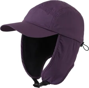 Home Prefer Mens Winter Hat Warm UPF50  Baseball Hat with Earflaps Fleece Lined Waterproof Trooper Trapper Hat