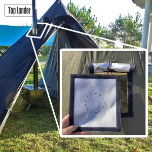 Hot Tent Stove Jack Fire Resistant Anti-Scald Vent Pipe Accessory