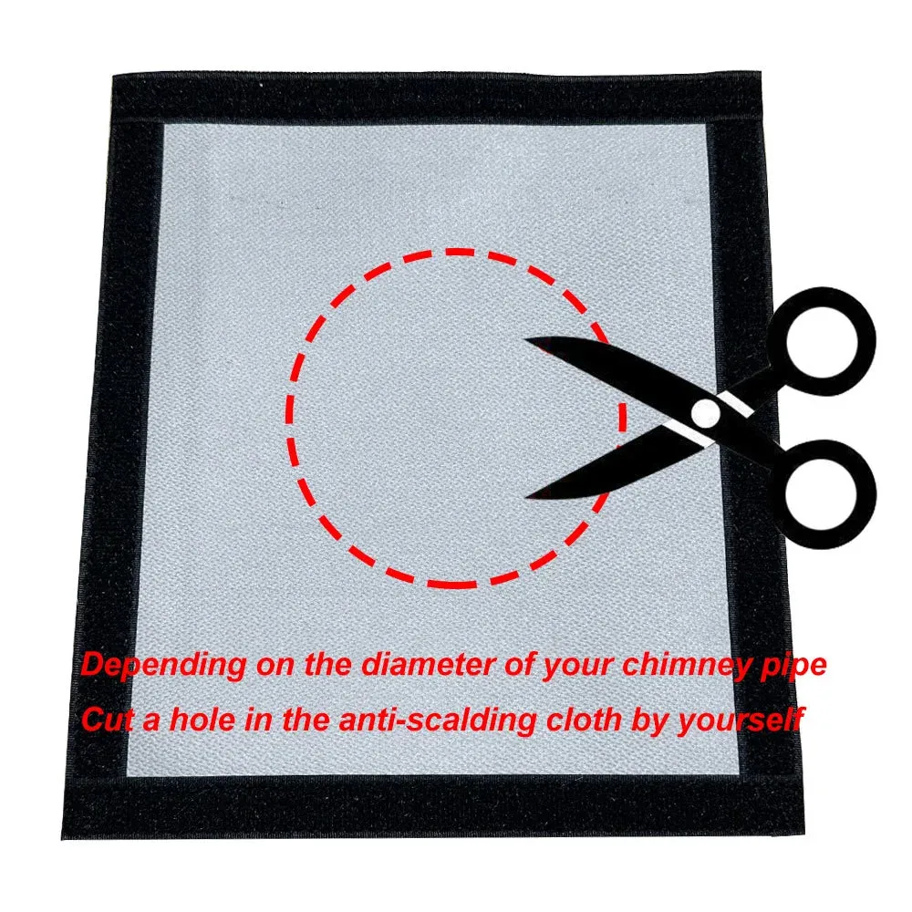 Hot Tent Stove Jack Fire Resistant Anti-Scald Vent Pipe Accessory