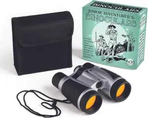 House of Marbles Junior Adventurer's 4x30 Magnification Binoculars for Nature Educational Learning, Bird Watching, Secret Agent Spying, and Even for use with Theater, Concerts and Sports Events