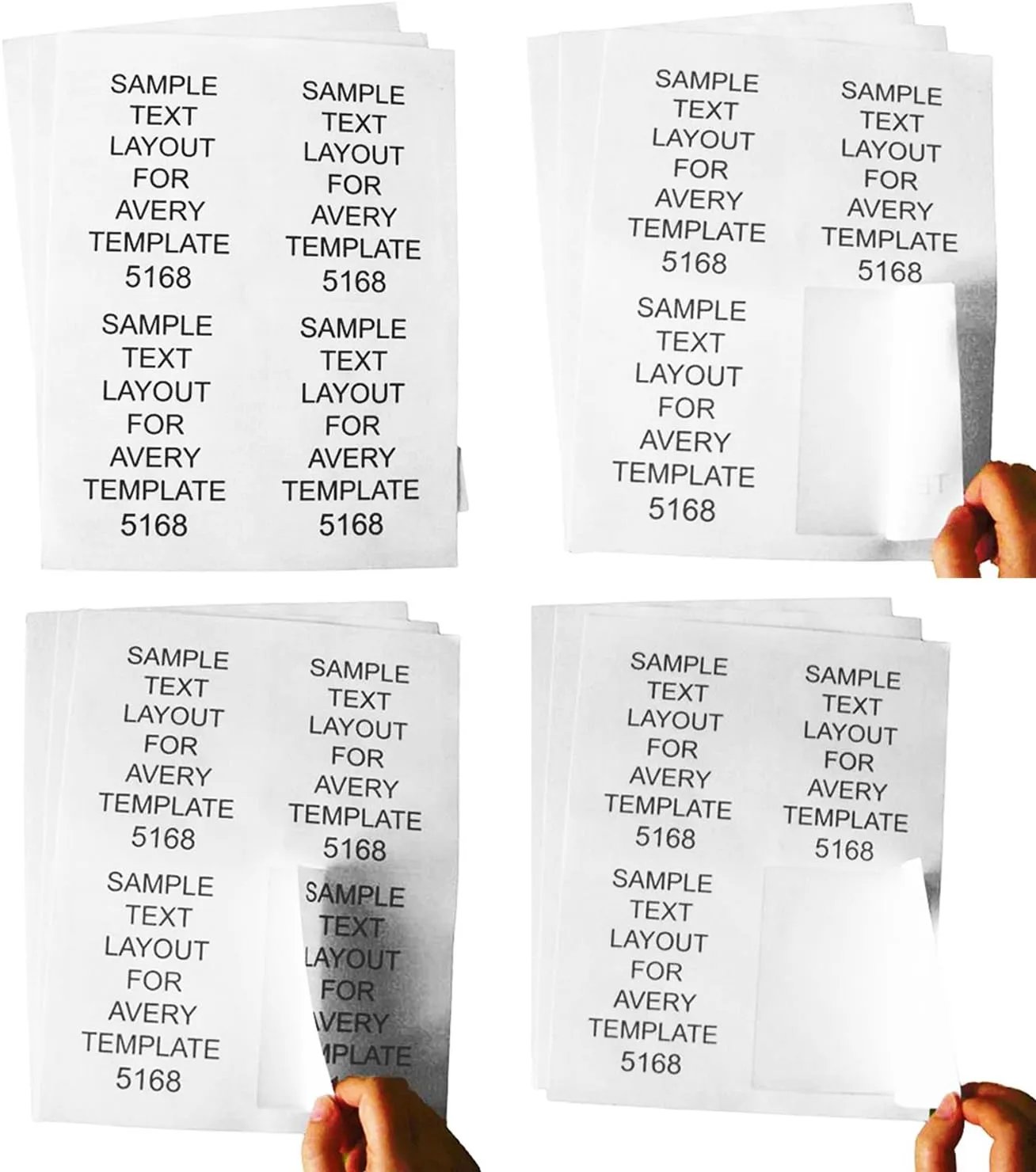 HOUSELABELS 4-up Shipping Labels (3-1/2" x 5") for Laser and Inkjet Printers, 400 Sheets