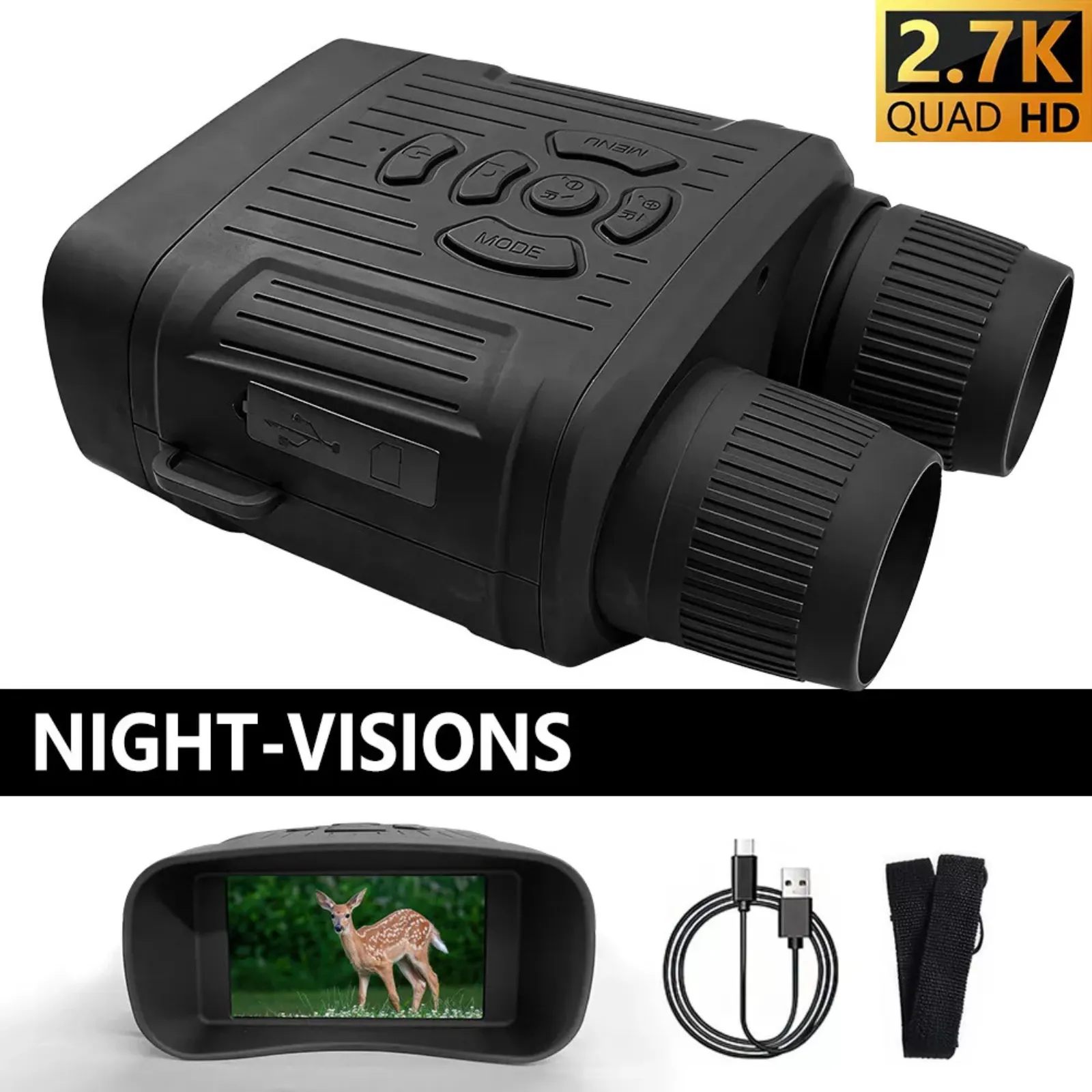 Hunting Video Recording 1080P Binoculars Digital Infrared Night Vision Goggles