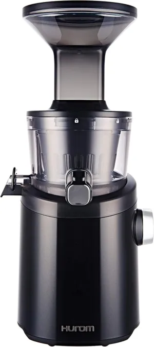 Hurom H101 Renewed Slow Juicer - Black | High Yield | Quiet 150 Watt Motor | BPA Free | 500ml (16.9oz) Chamber | Slow Squeeze | Quick & Easy Assembly | Cold Press Masticating Juicer