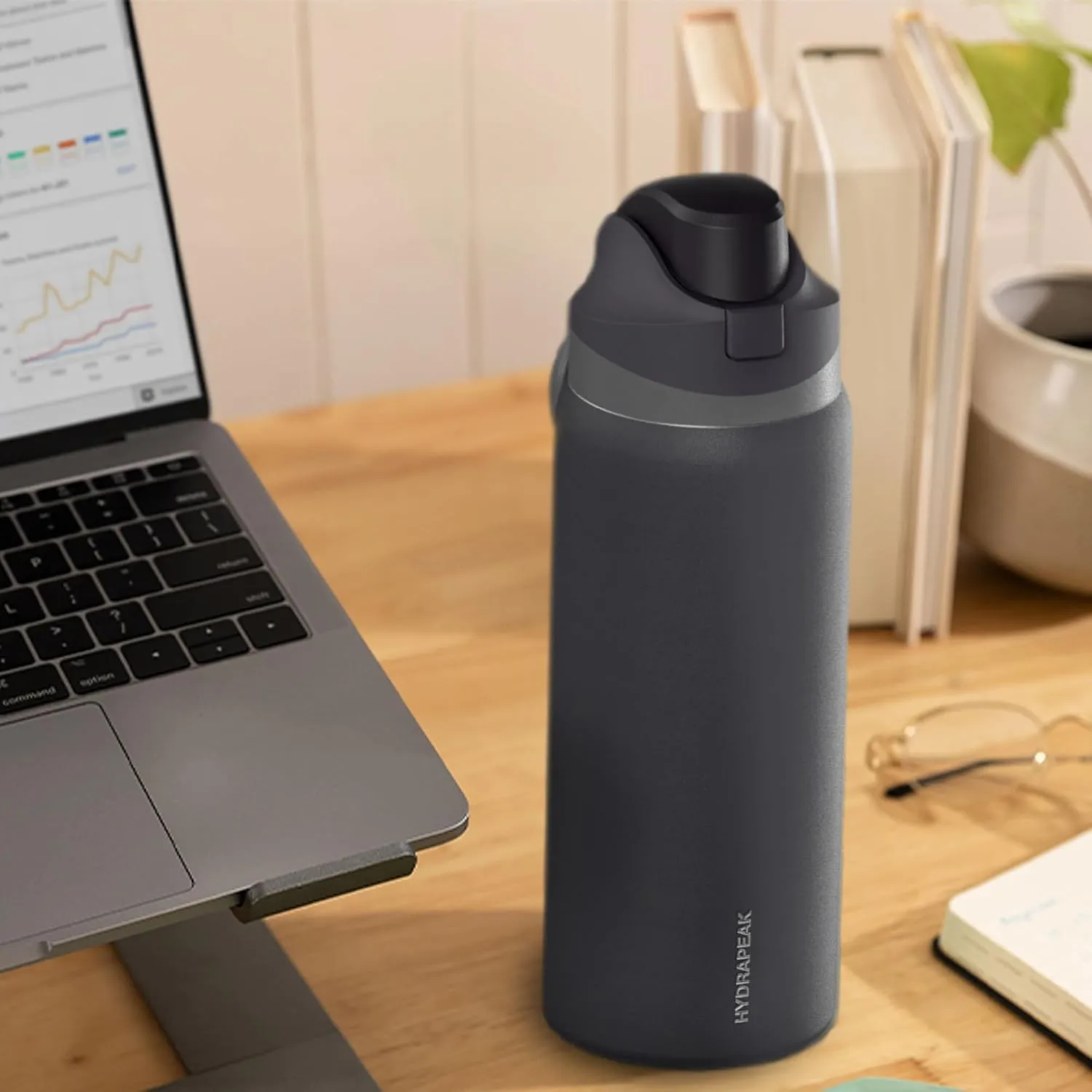 Hydrapeak Oasis 32 oz Water Bottle with Chug Lid, Stainless Steel Insulated Water Bottle For Men and Women, Lavender