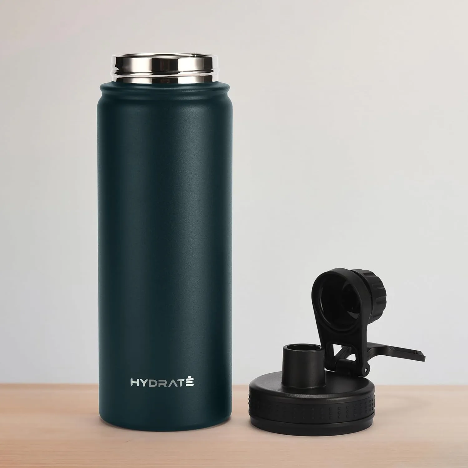 HYDRATE Water Bottle Insulated - Stainless Steel Water Bottles - Reusable Flask with Leak-Proof Design and Convenient Handle - Double Vacuum Insulated Water Bottle