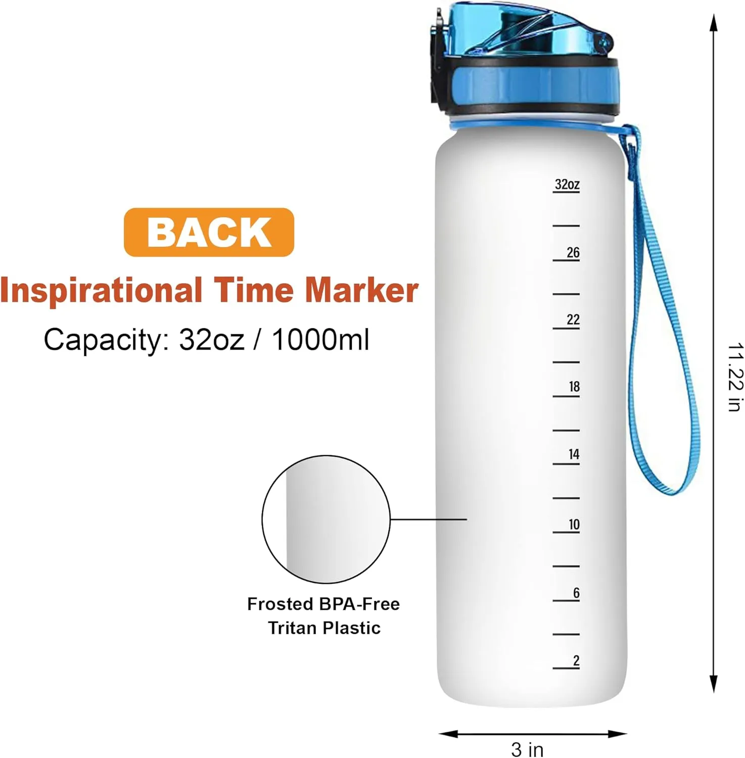 Hyturtle Personalized Bee Lovers 32 Oz 1Liter Motivational Water Bottle, Bee Kind Customized Name Water Bottle With Time Marker, Animal Lovers Gifts For Women Girl On Birthday, Mother Day's
