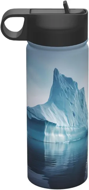icebergs Travel insulated water bottle (18 oz), a must-have for camping, fitness and hiking