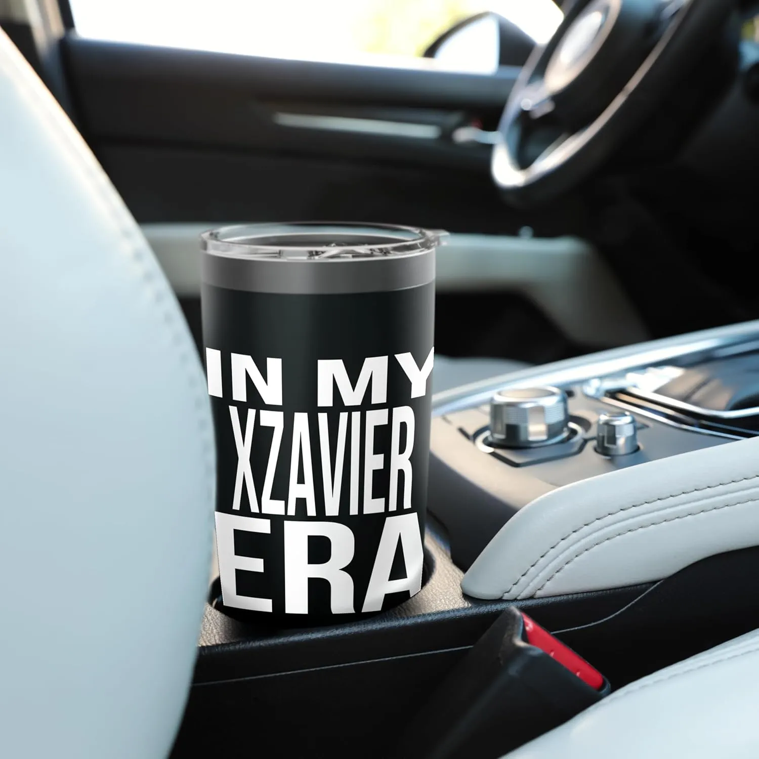 In My Xzavier Era Family Reunion Squad First Last Name Stainless Steel Insulated Tumbler