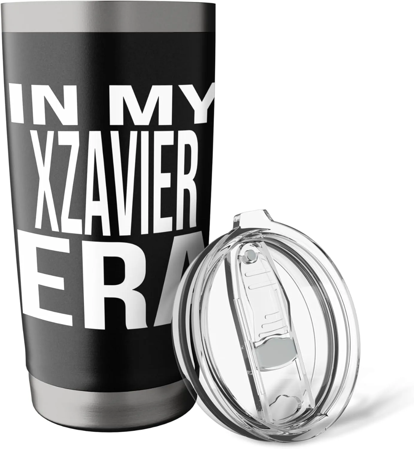 In My Xzavier Era Family Reunion Squad First Last Name Stainless Steel Insulated Tumbler