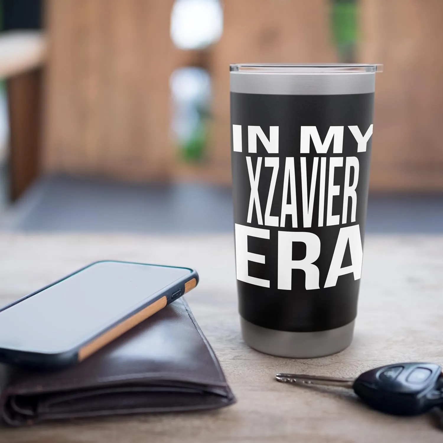 In My Xzavier Era Family Reunion Squad First Last Name Stainless Steel Insulated Tumbler