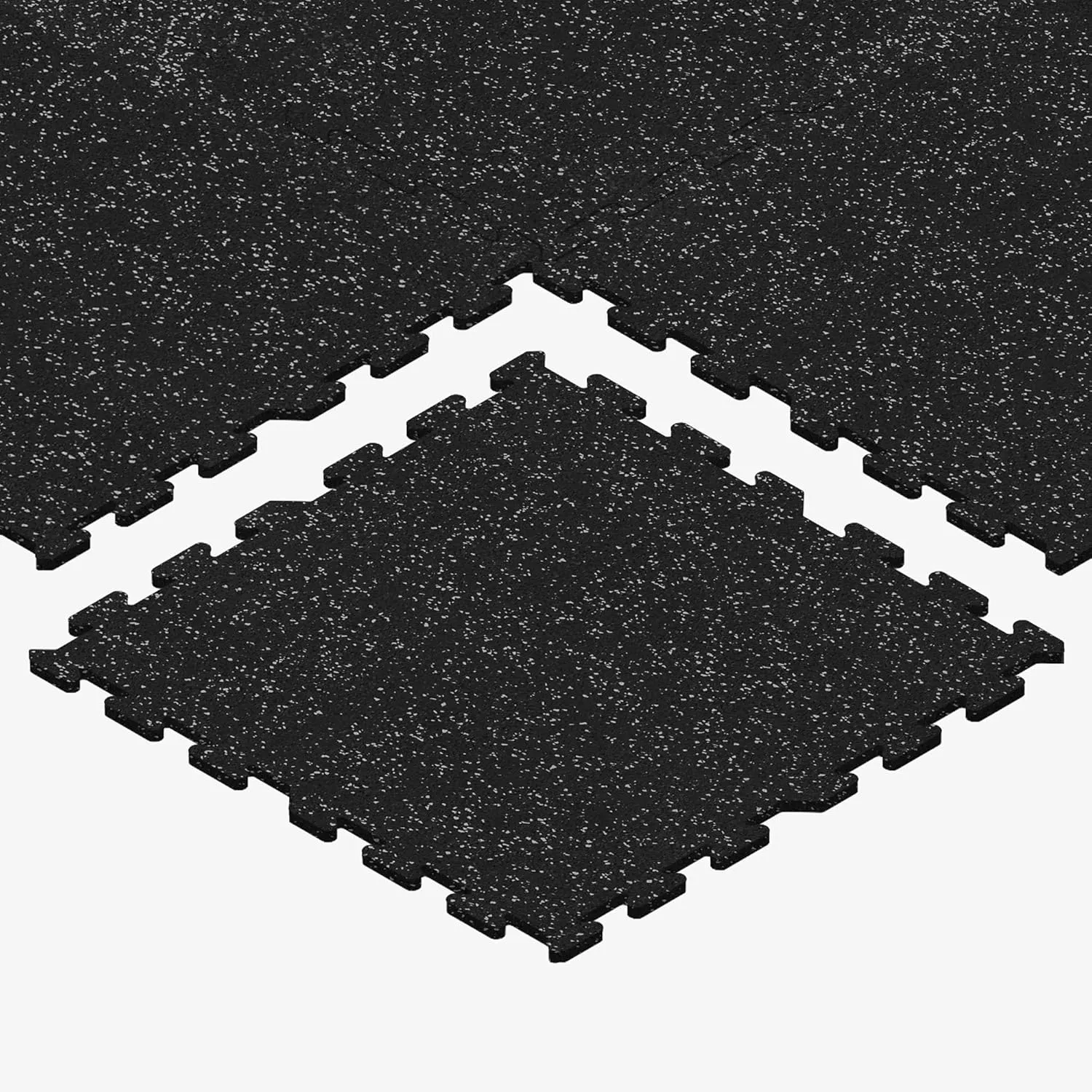 IncStores 8mm Strong Rubber Tiles (23in x 23in Tiles/Multi Piece Floor Kits) Interlocking Rubber Gym Mats for Home Gym Flooring, Exercise Mats, Equipment Mats & Fitness Room Floors