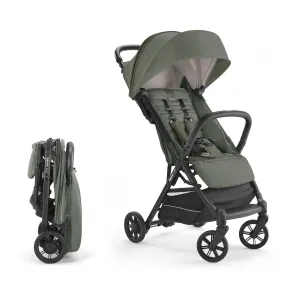 Inglesina Quid Stroller - Crocodile Green - Ultra Compact Lightweight Travel Stroller, Babies and Toddlers, Airplane Overhead Foldable, Reclining Seat Collapsible Canopy, 3 Months - 50 lbs, BPA Free