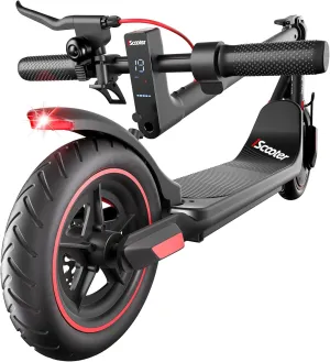 iScooter Electric Scooter for Adults & Teens, 500 Motor, Up to 15/18 Miles Range, 19/22 MPH Top Speed, Cruise Control, Dual Braking System, Foldable E-Scooter for Commuting & Campus Use