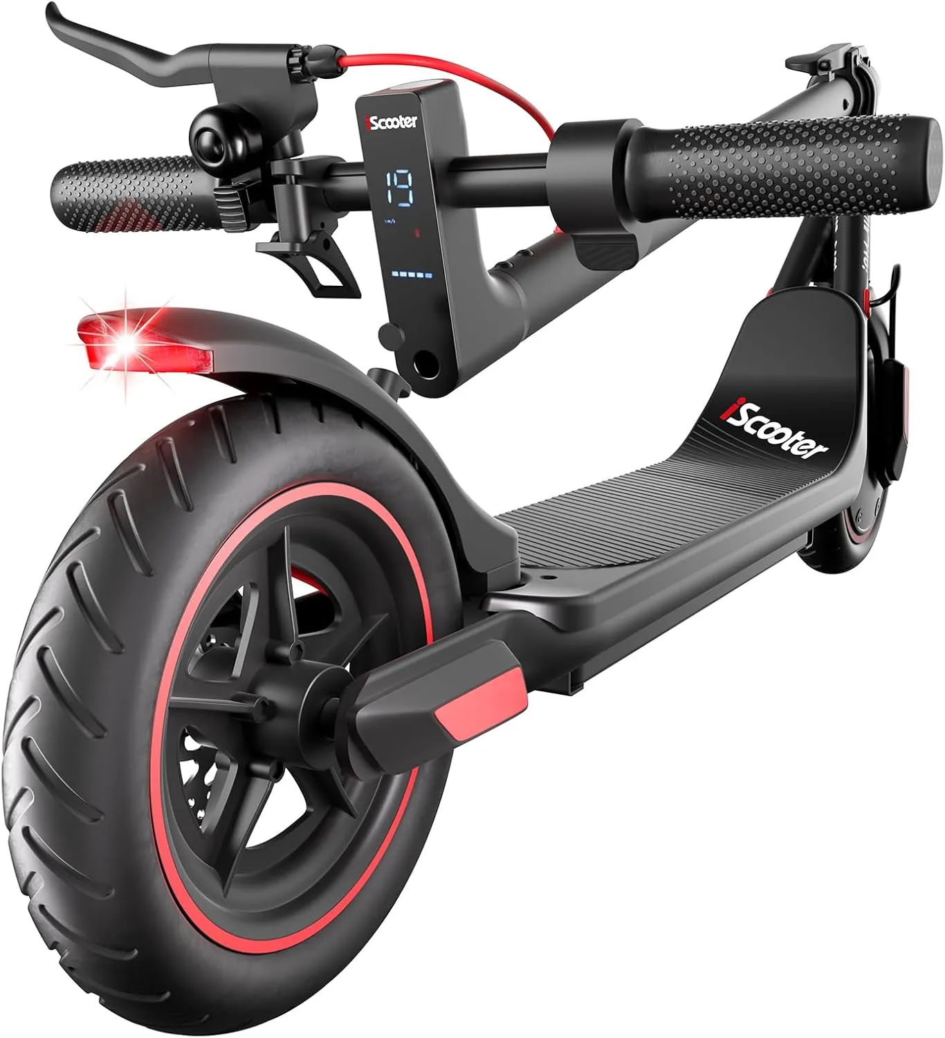 iScooter Electric Scooter for Adults & Teens, 500 Motor, Up to 15/18 Miles Range, 19/22 MPH Top Speed, Cruise Control, Dual Braking System, Foldable E-Scooter for Commuting & Campus Use