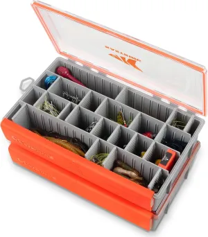KastKing HyperSeal Waterproof Tackle Box, 3700 Deep Tackle Trays, Fishing Tackle Box Organizer With Removable Dividers, Fishing Gear & Fishing Accessories Storage
