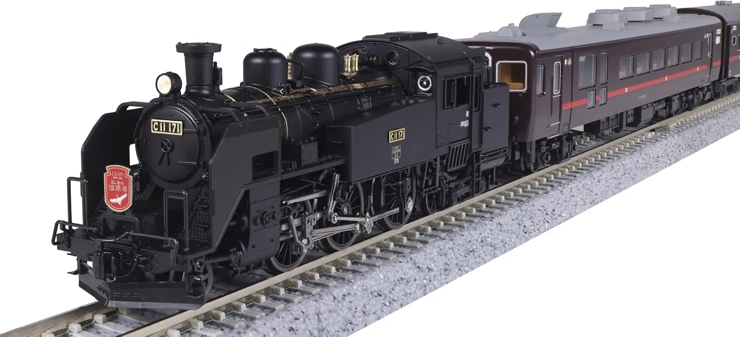 KATO N Gauge C11 171 14 Series 500 Series SL Winter Wetland 6-Car Set, Special Planning Product, 10-1958 Railway Model, Steam Locomotive